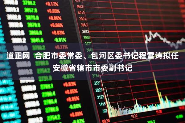 道正网  合肥市委常委、包河区委书记程雪涛拟任安徽省辖市市委副书记
