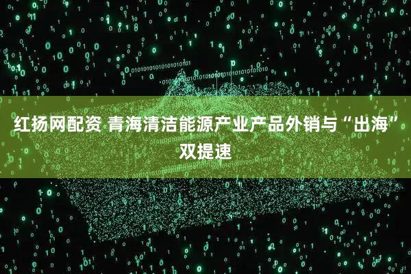 红扬网配资 青海清洁能源产业产品外销与“出海”双提速